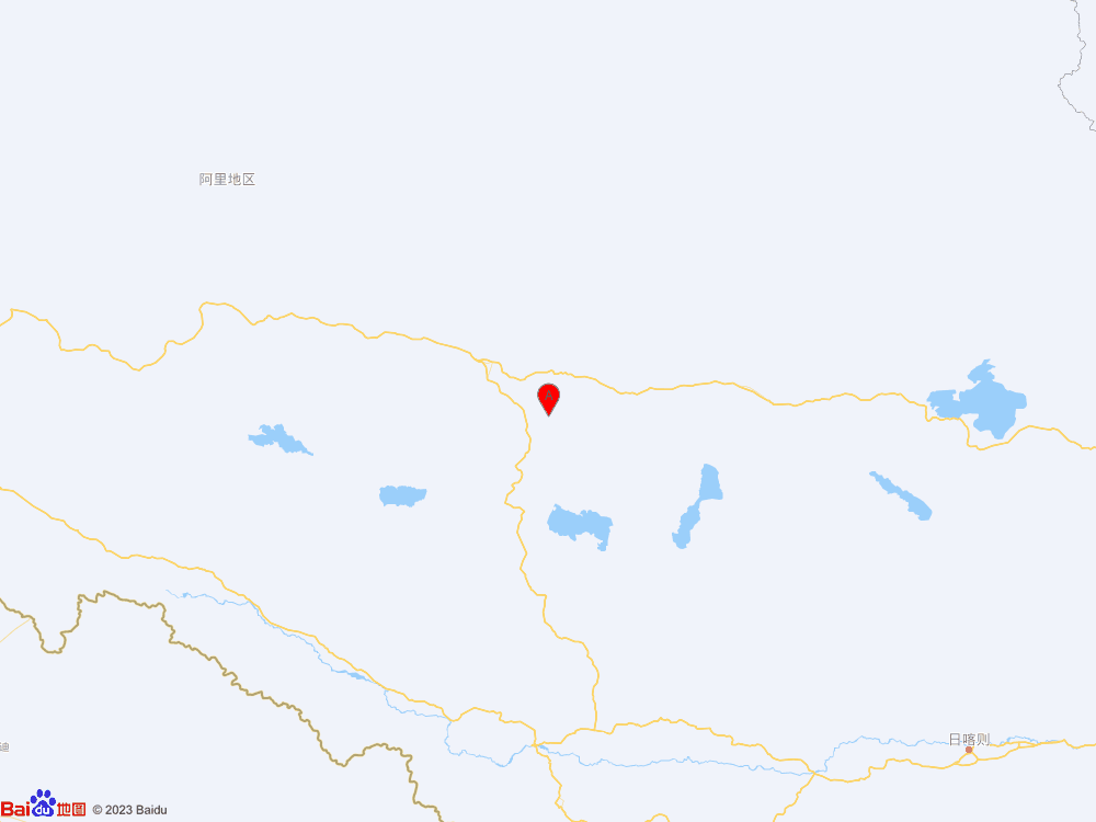 西藏那曲市尼玛县（北纬31.75度，东经85.36度）发生3.8级地震